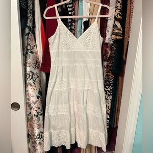 Apt. 9 White Lace Striped Dress